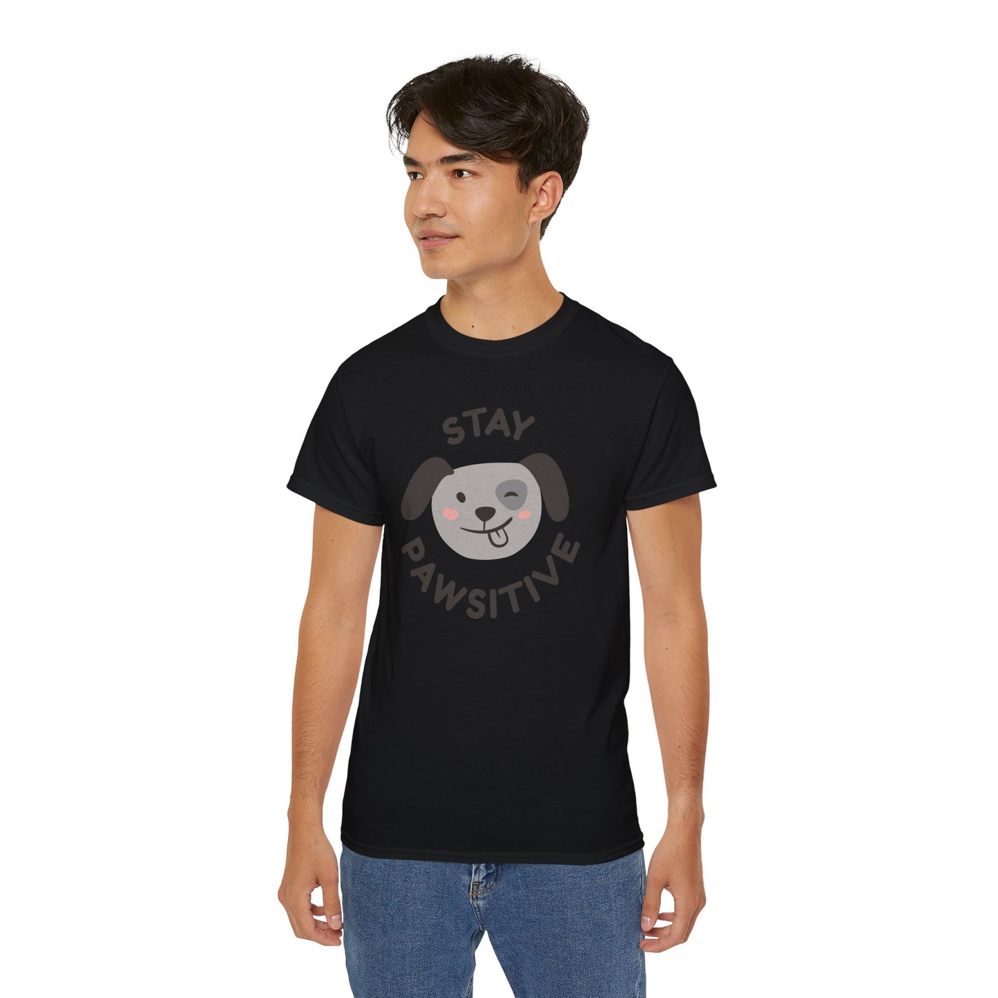 Stay Pawsitive Unisex Ultra Cotton Tee