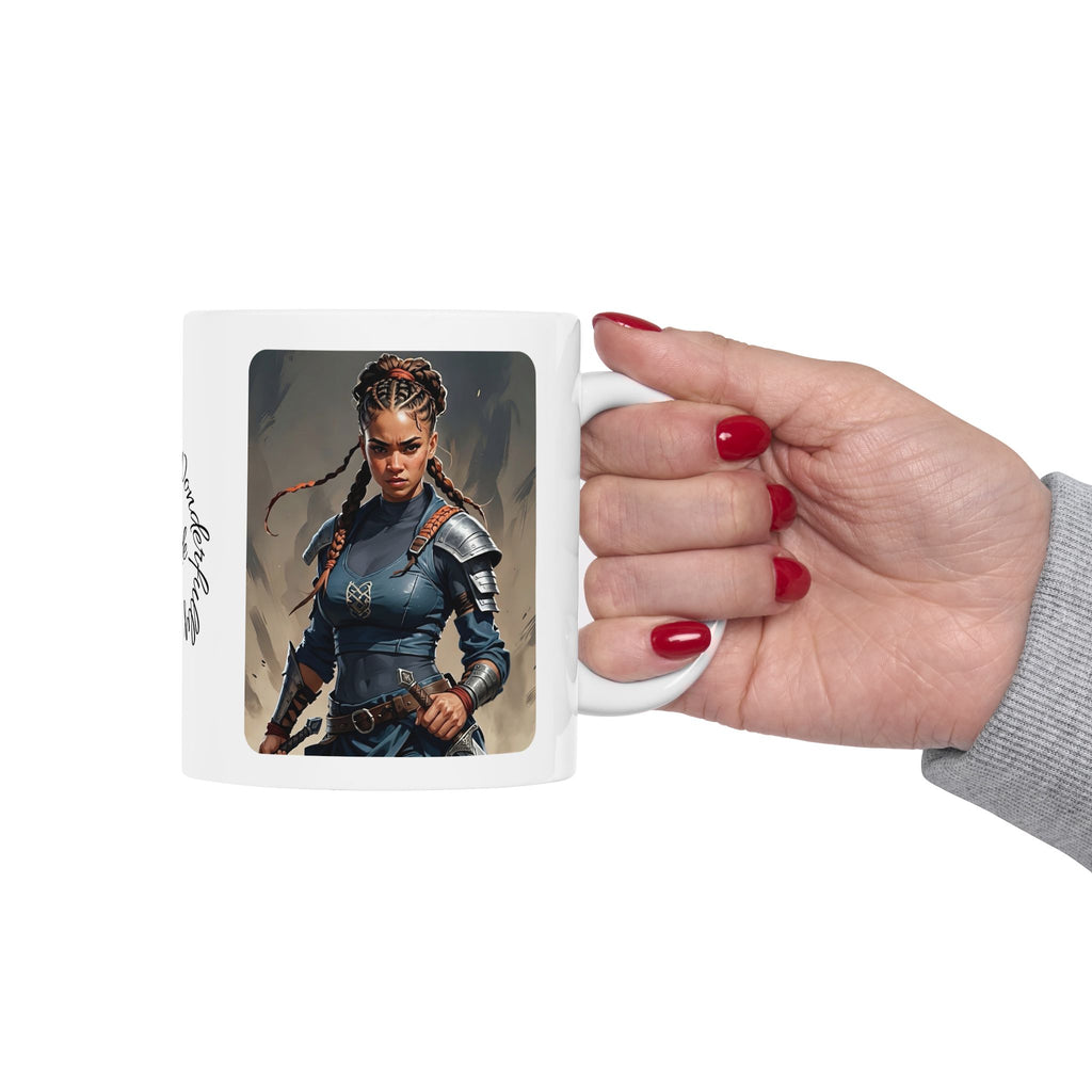 Gentle Woman of Valor #22 White Ceramic Mug - Fearfully & Wonderfully Made Tribute Cup (11oz/15oz)