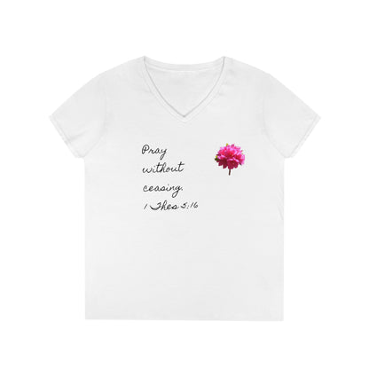 Bible Speaks Ladies' V-Neck T-Shirt