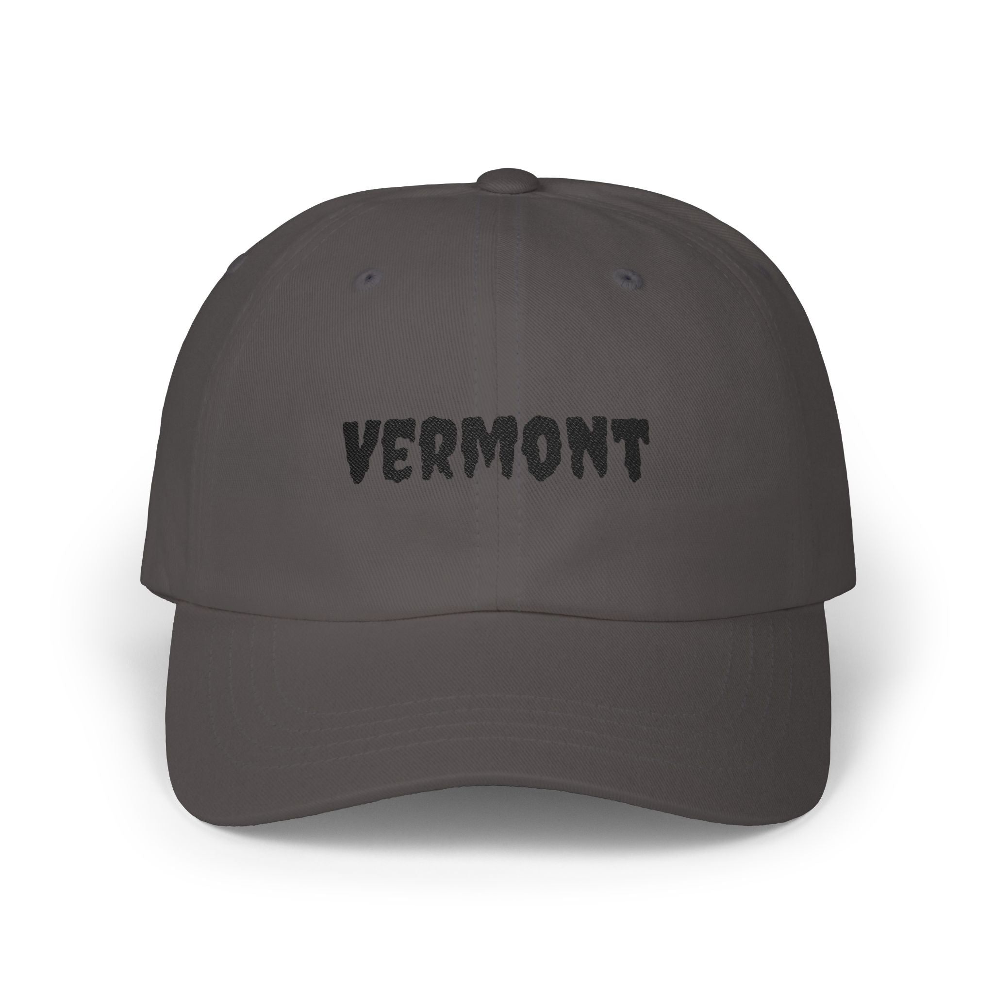 Vermont United States of America Black Embroidered Classic Dad Cap | VT 14th USA Baseball Hat