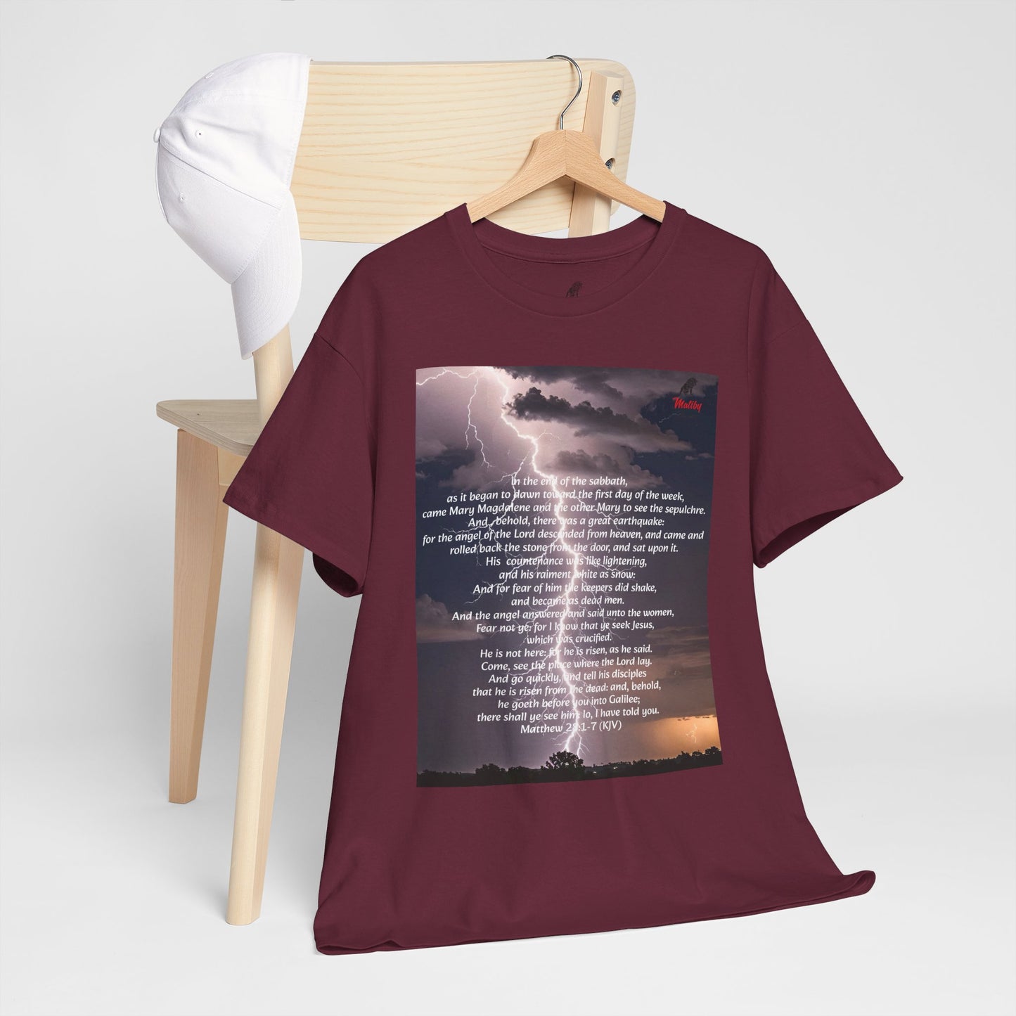 Lightning Style He is Risen Unisex Heavy Cotton Tee