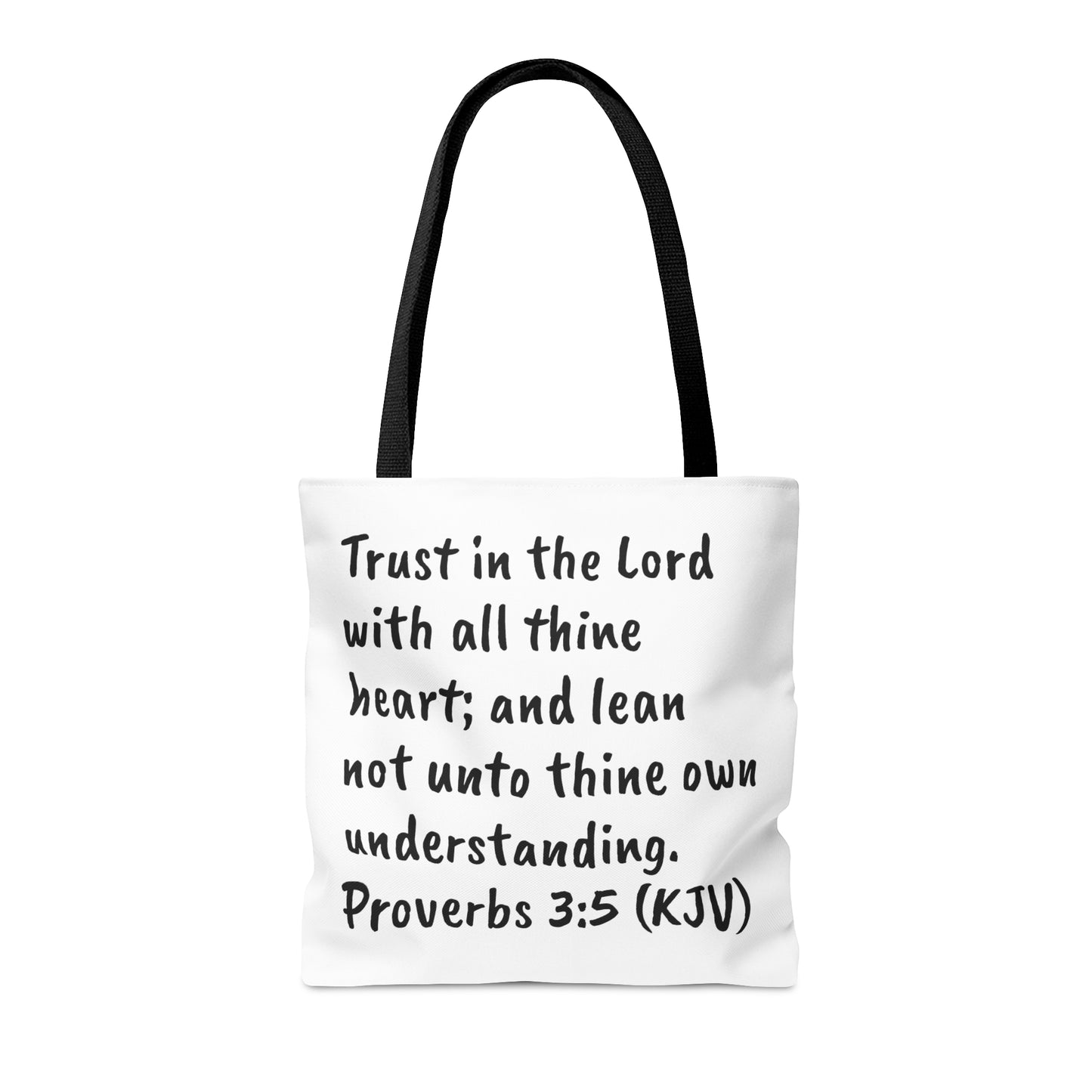 Bible Speaks Proverbs Tote Bag (AOP)