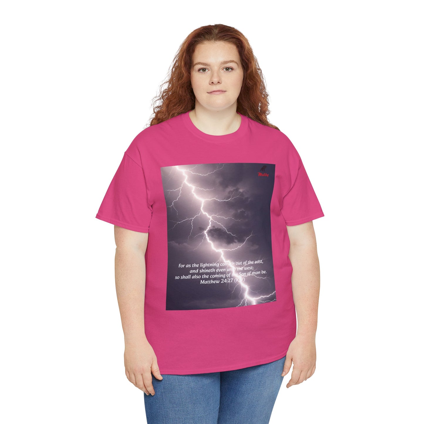 Lightning Style East West Unisex Heavy Cotton Tee