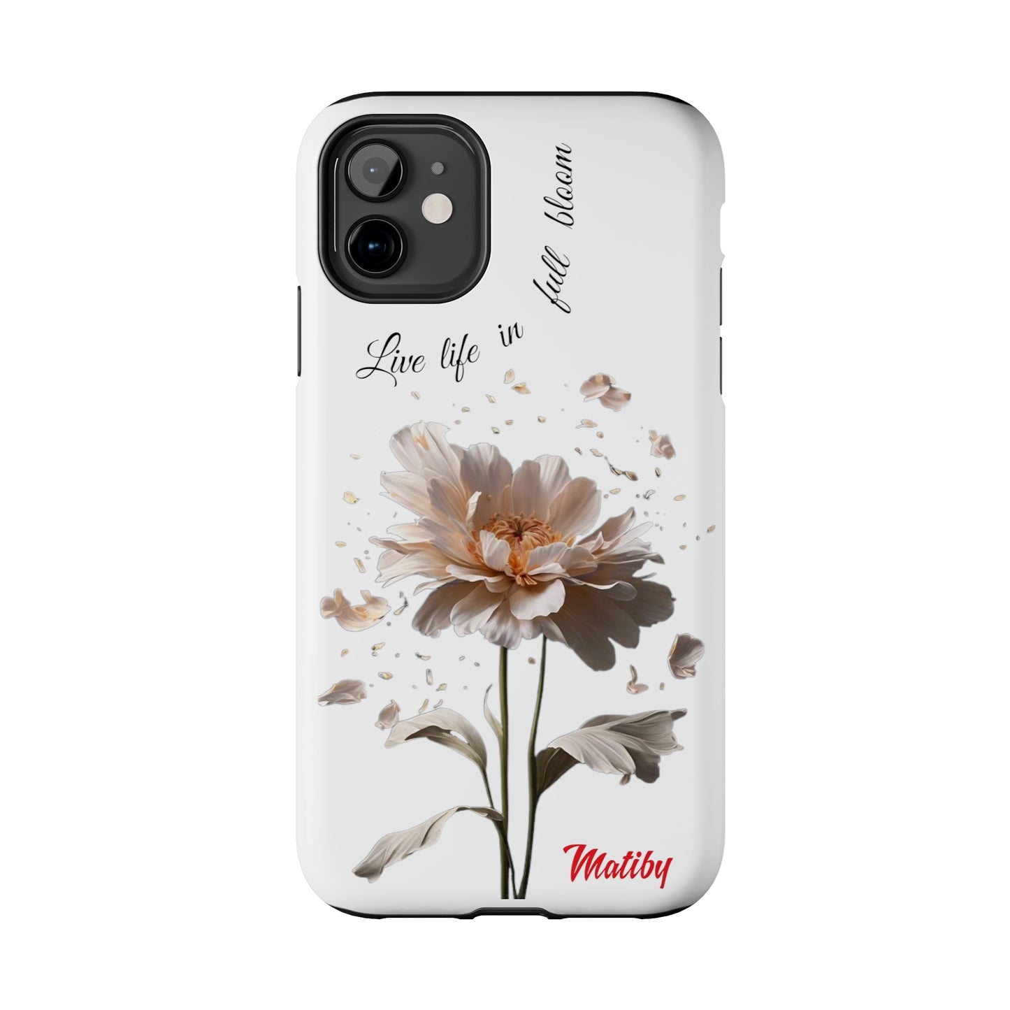 Matiby Amy's Special Flower Bloom White Tough Phone Cases