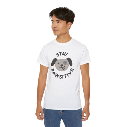 Stay Pawsitive Unisex Ultra Cotton Tee