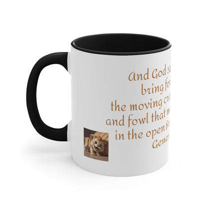 Bible Speaks Gen 1:20 Accent Mug, 11oz