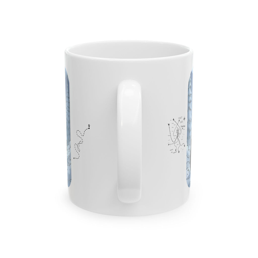 Adventure 4x4 Trucks #55, Ice Road Haulers White Ceramic Mug — Find Your Path To The Essentials Cup (11oz & 15oz)