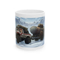 Adventure 4x4 Trucks #55, Ice Road Haulers White Ceramic Mug — Find Your Path To The Essentials Cup (11oz & 15oz)