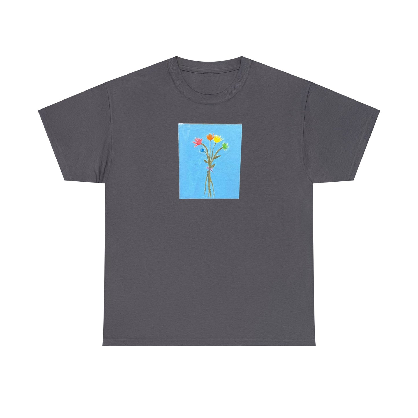 Matiby "Artzy" Flower Unisex Heavy Cotton Tee