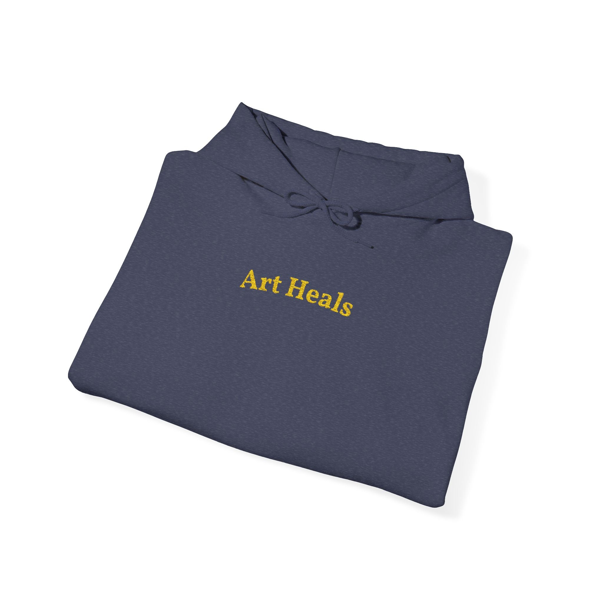 Art Heals Gold Embroidered Unisex Heavy Blend Hooded Sweatshirt, Strength And Hope Hoodie