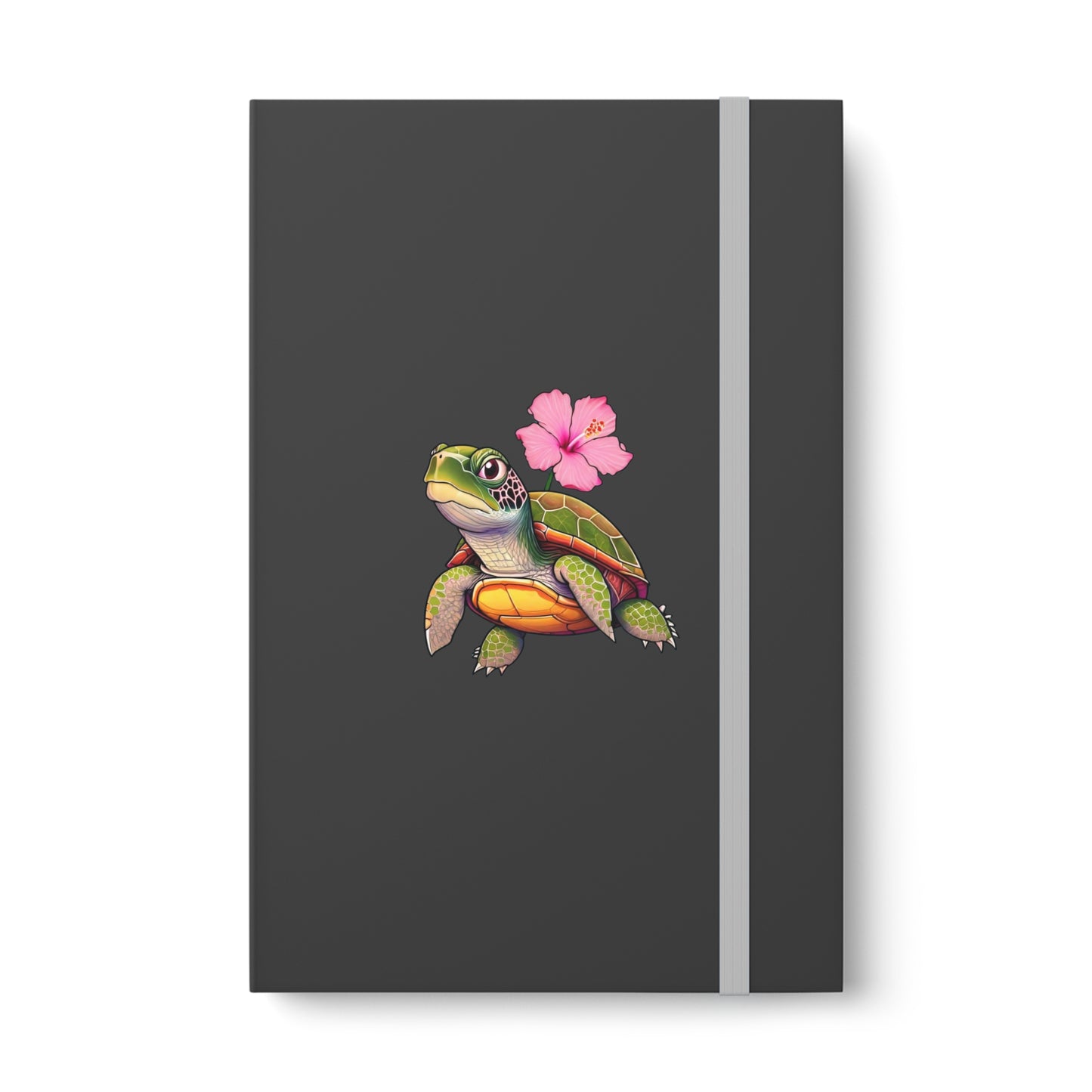 Turtle Flower Color Contrast Notebook - Ruled