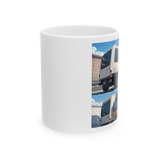 Artzy Construction Ceramic Mug, 11oz