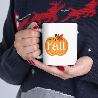 Journeys Happy Fall Seasons of Change Ceramic Mugs, Gifts for Fall Lovers, Mugs for Autumn Lovers, Pumpkin Lovers Mug, Lovers of All Seasons, Cute Seasonal Mugs, Mug for All Occasions, Thanksgiving Mug