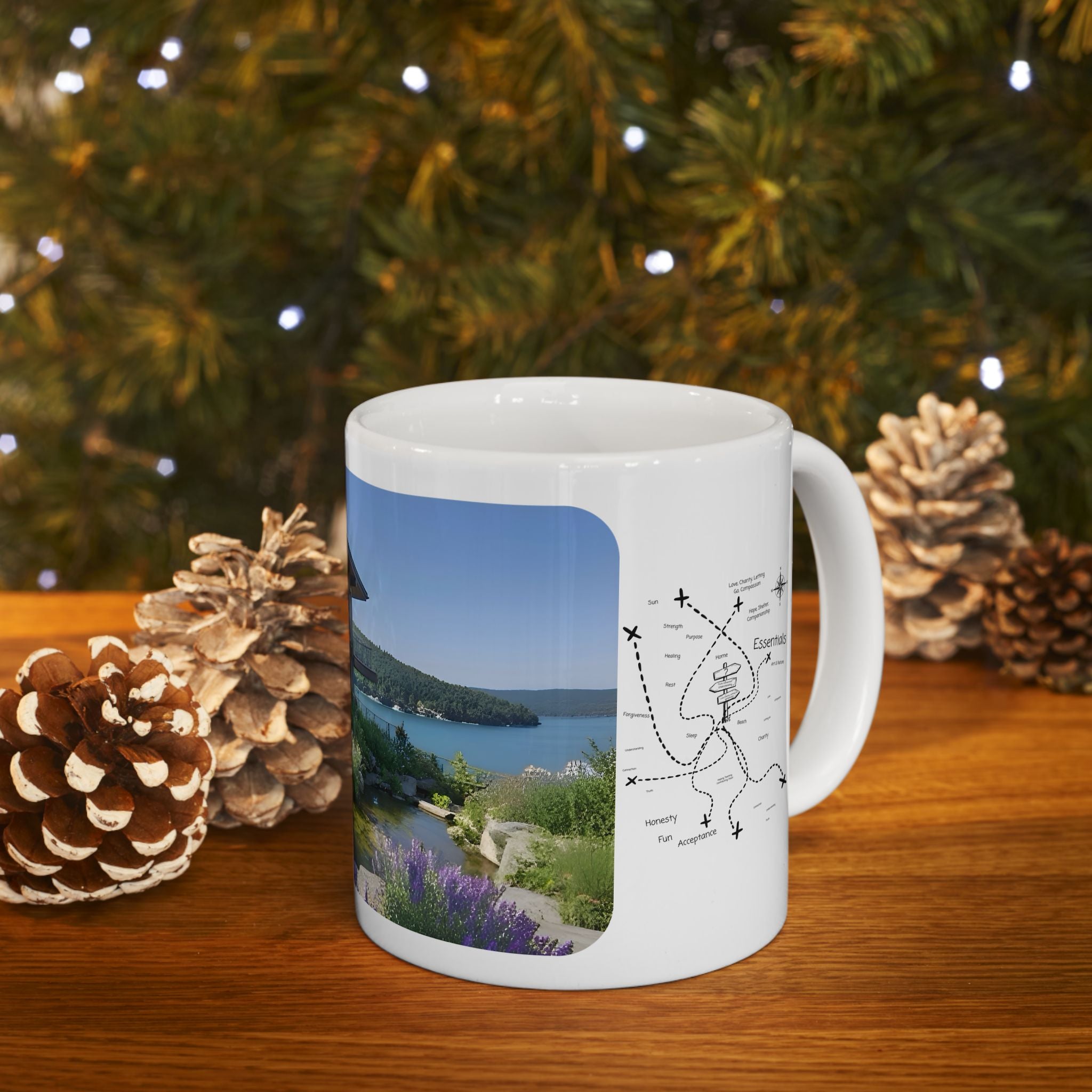 Cozy Architecture & Dreamy Landscapes #8 White Ceramic Mug – Homes Home Sweet Home Cup (11oz/15oz)
