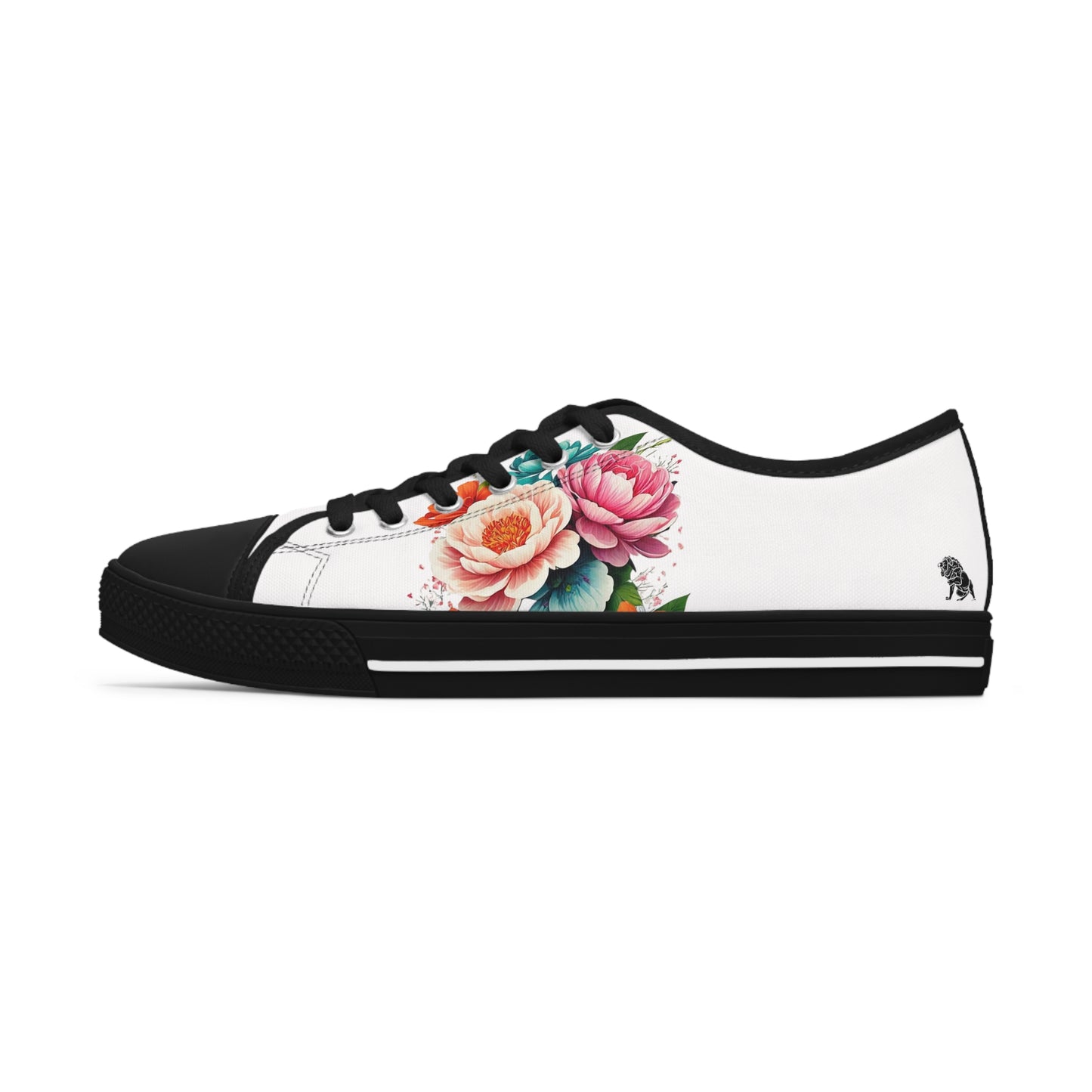 Matiby Flower Women's White Low Top Sneakers