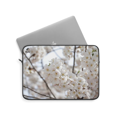 White Flower Laptop Sleeve