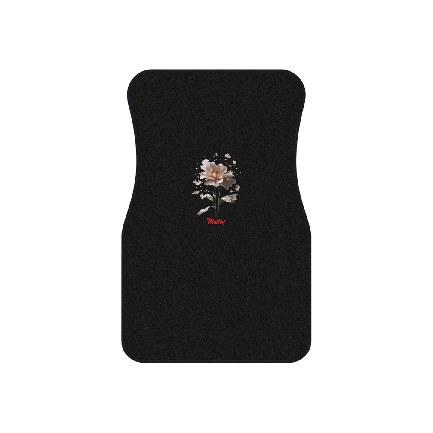 Matiby Amy's Special Black Flower Bloom Car Mats (Set of 4)