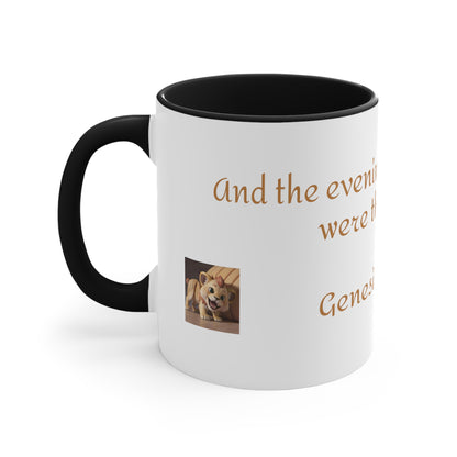 Bible Speaks Gen 1:23 Accent Mug, 11oz