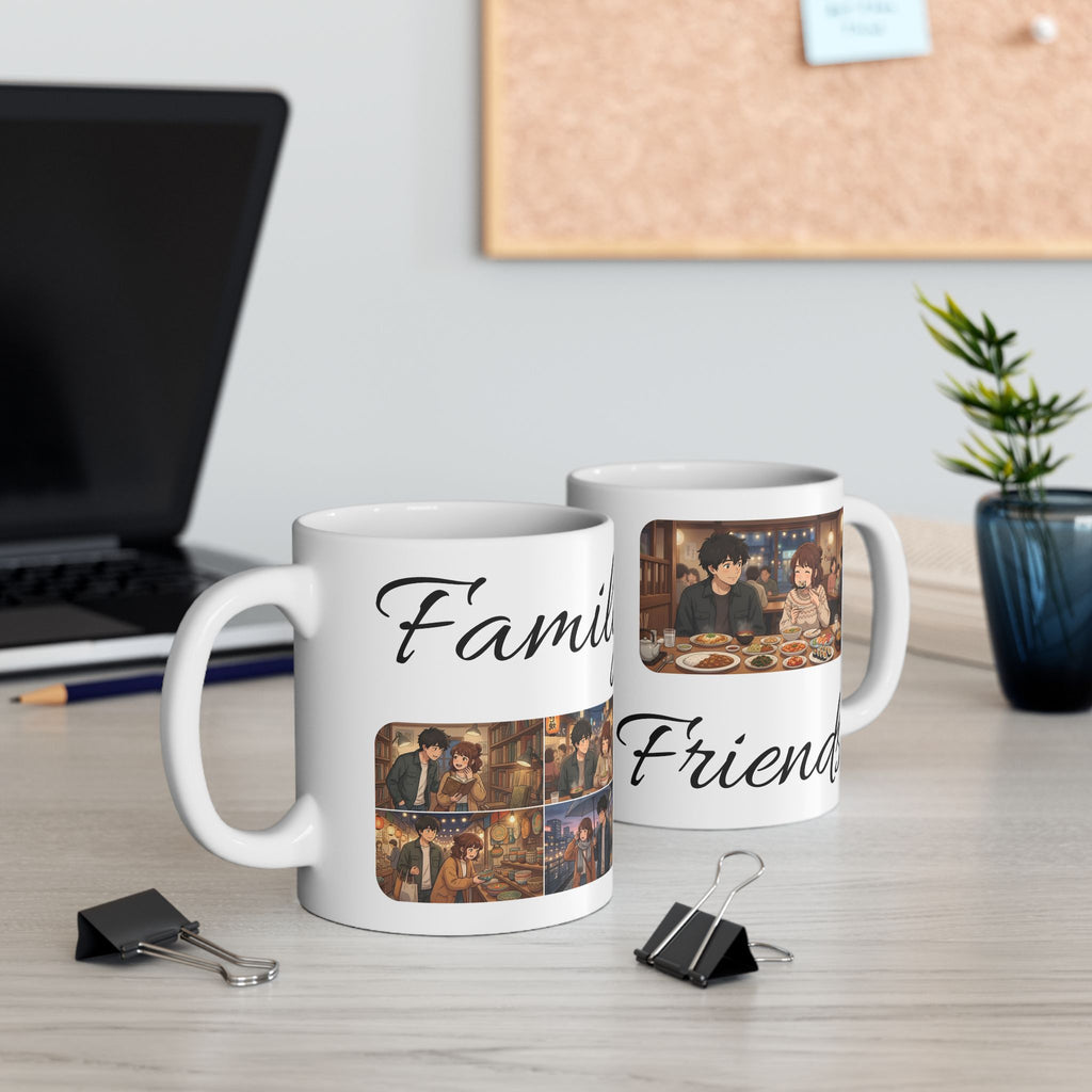 Family & Friends #11 Forever White Ceramic Mug — Cozy Feast Cup (11oz/15oz)