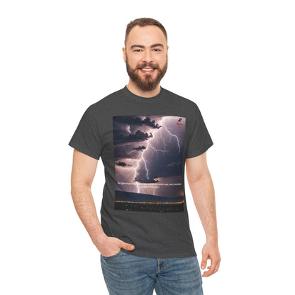 Lightning Style Earth Trembled Unisex Heavy Cotton Tee