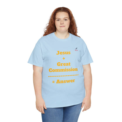 Jesus+Great Commission Unisex Heavy Cotton Tee