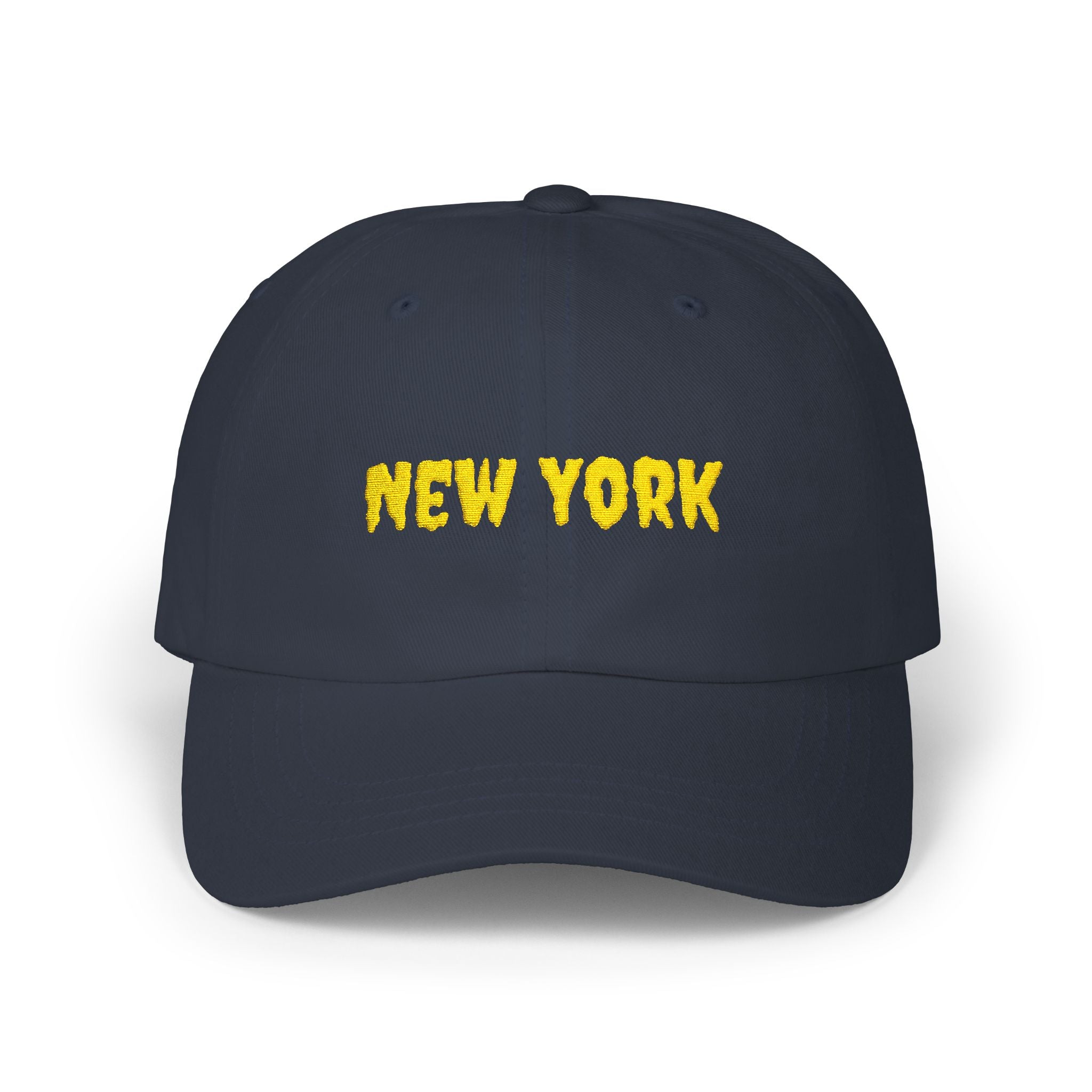 New York United States of America Gold Embroidered Classic Dad Cap | NY 11th USA Baseball Hat