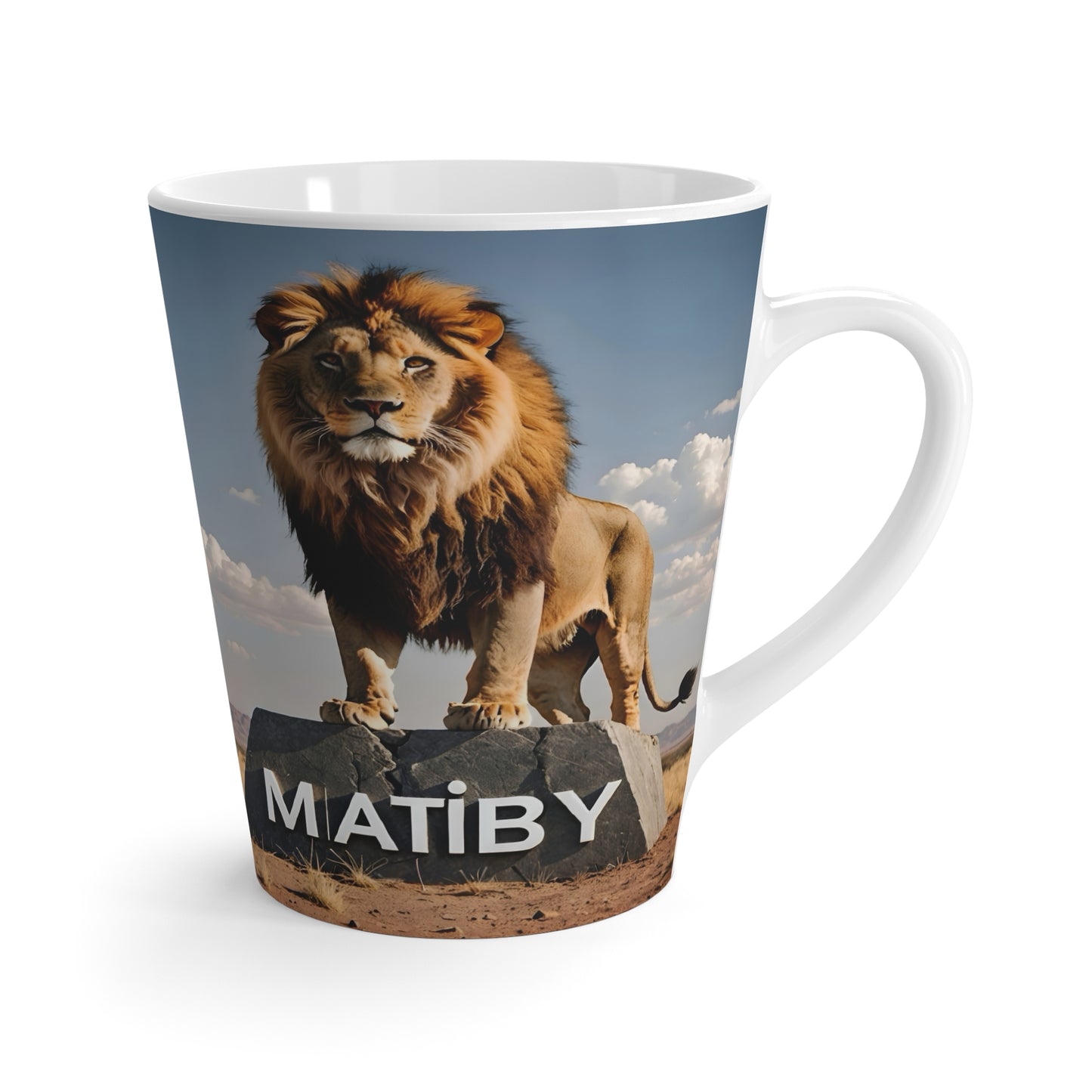 Matiby Lion Mug, White