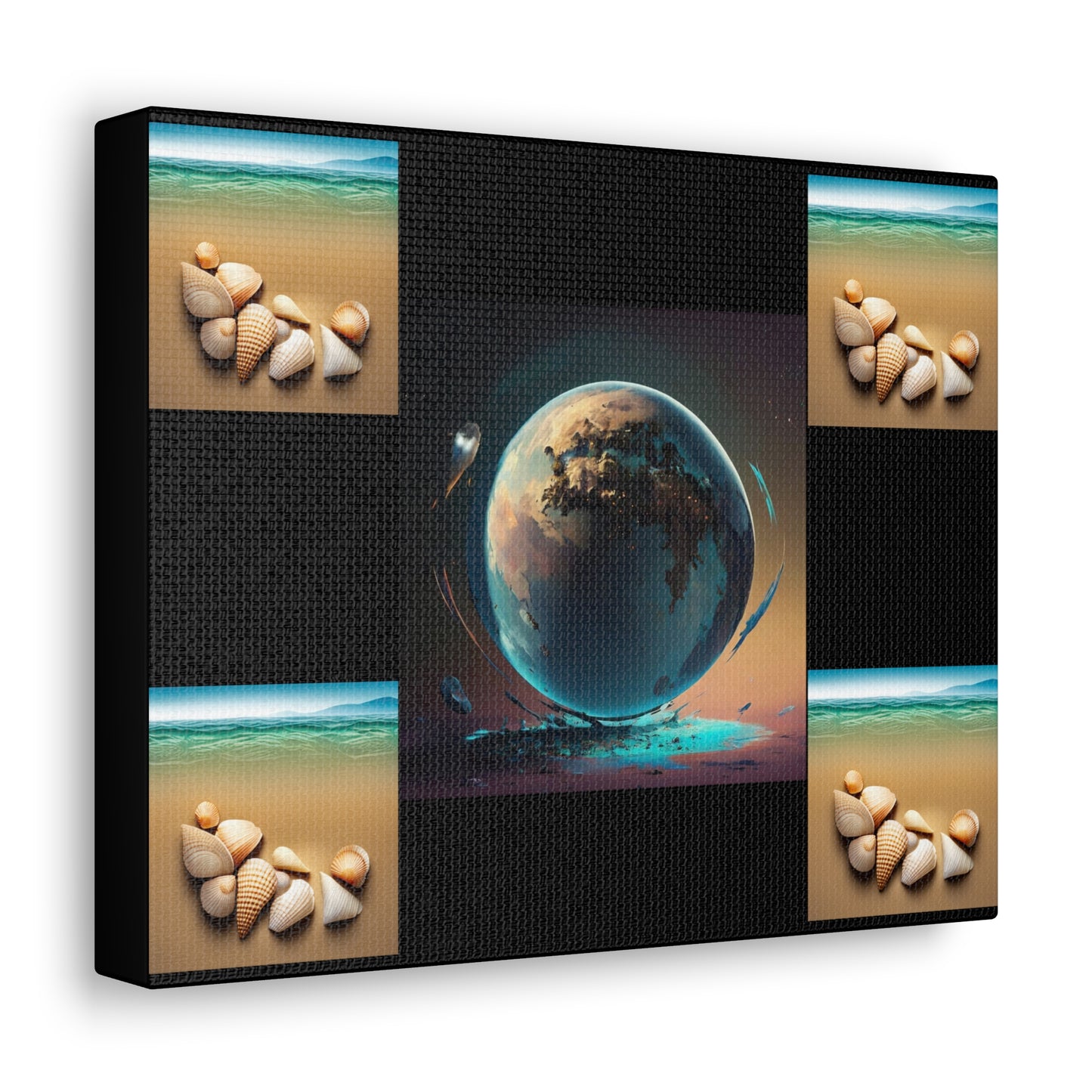 Matiby Worlds Black Canvas Gallery Wraps