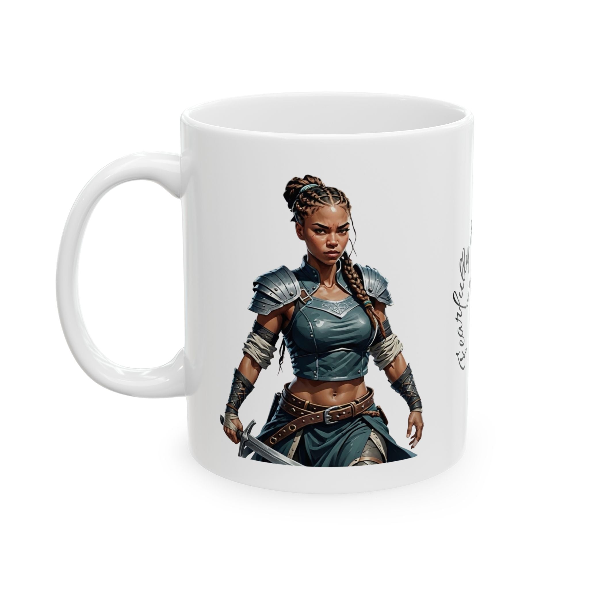 Gentle Woman of Valor #29 White Ceramic Mug - Fearfully & Wonderfully Made Tribute Cup (11oz/15oz)