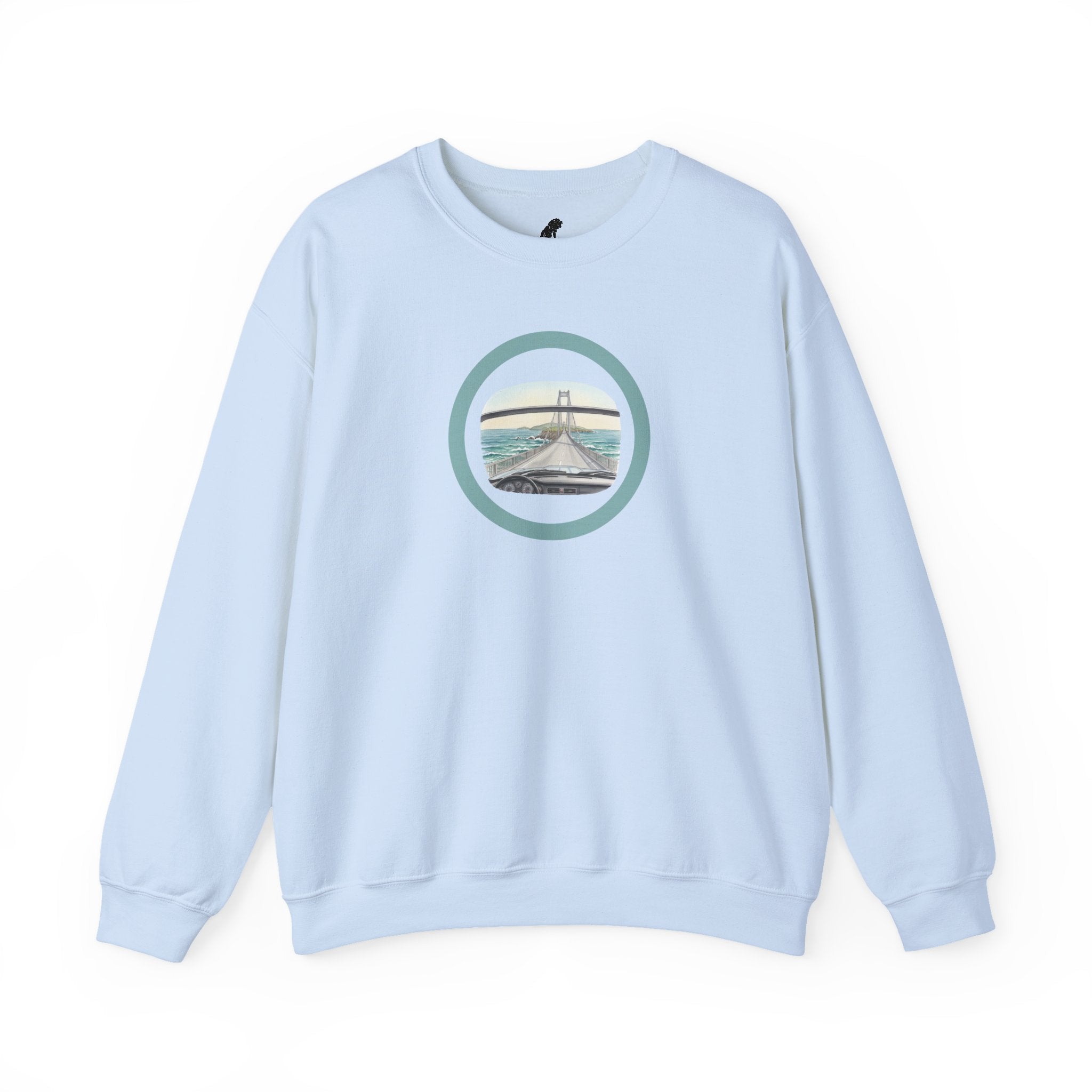 Coastal Bridge Drive Circle Crewneck Sweatshirt