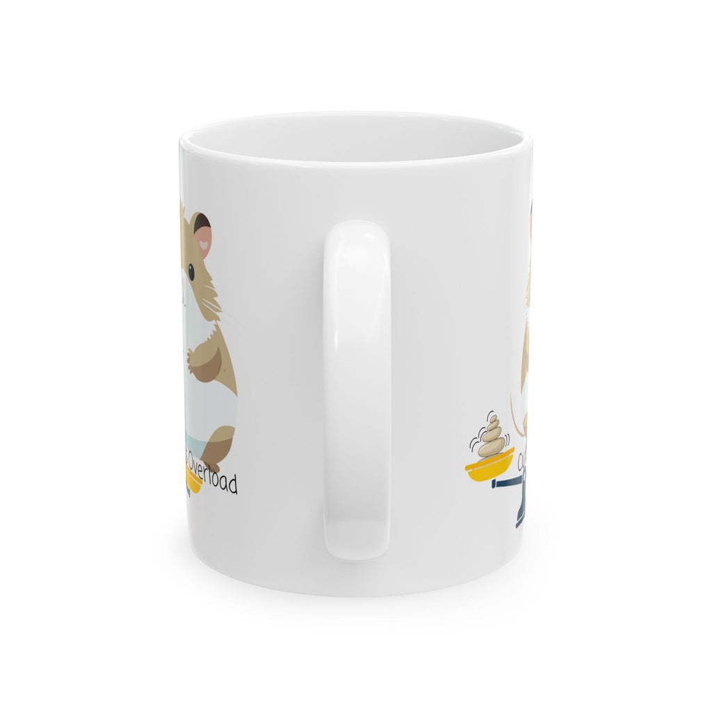 Cuteness Overload Hamster On A White Ceramic Mug — Adorable Pets Cozy Cup (11oz & 15oz)