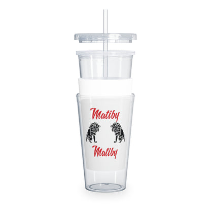 Matiby Plastic Tumbler with Straw