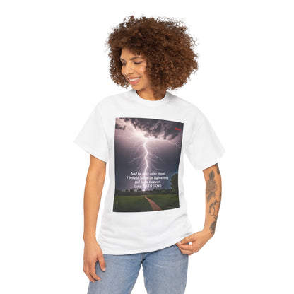 Lightning Style Satan's Fall Unisex Heavy Cotton Tee