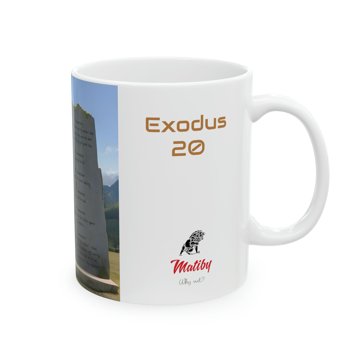 Bible Speaks Exodus 20 Ceramic Mug, 11oz