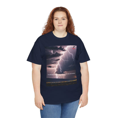 Lightning Style Earth Trembled Unisex Heavy Cotton Tee