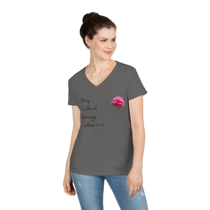 Bible Speaks Ladies' V-Neck T-Shirt