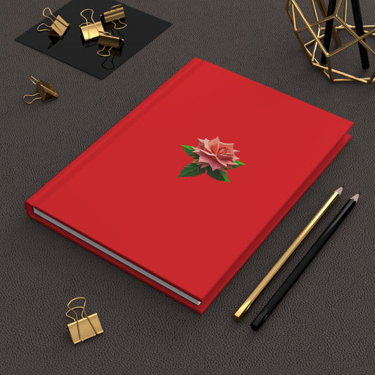 Rose Hardcover Journal Matte Red