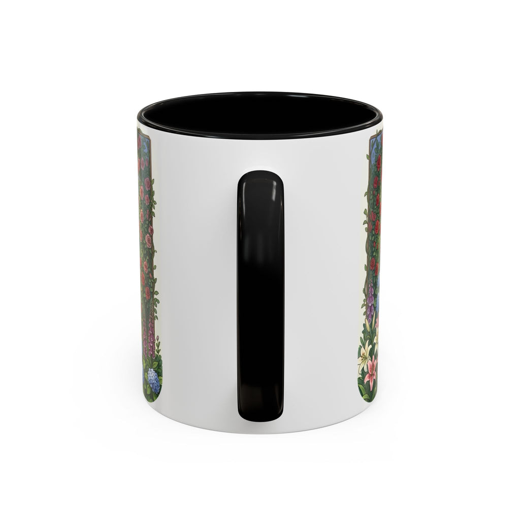 Cozy Romantic Garden Dinner Ceramic Mug — Couples Outdoor Bistro Cup (11 oz, 15 oz)