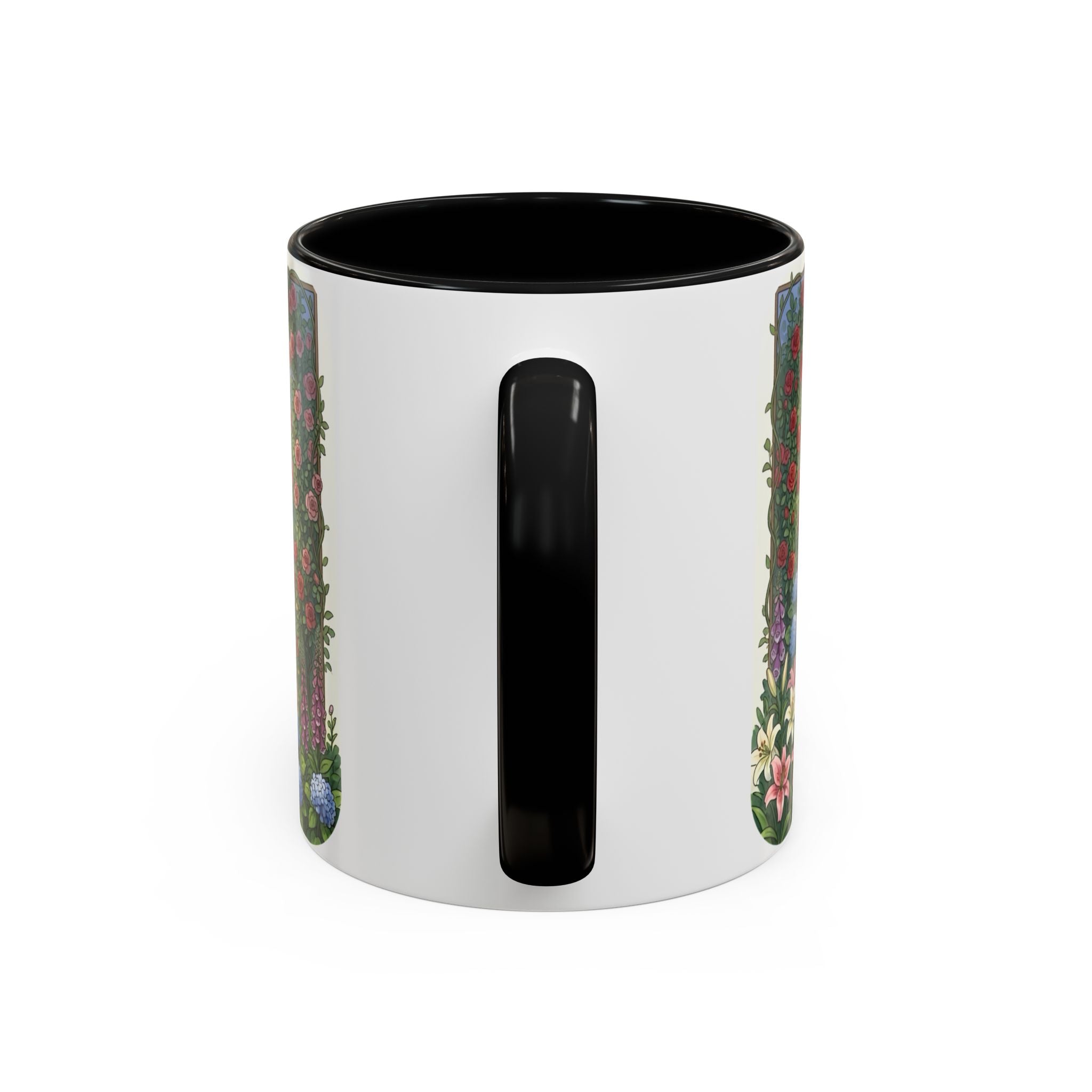 Cozy Romantic Garden Dinner Ceramic Mug — Couples Outdoor Bistro Cup (11 oz, 15 oz)