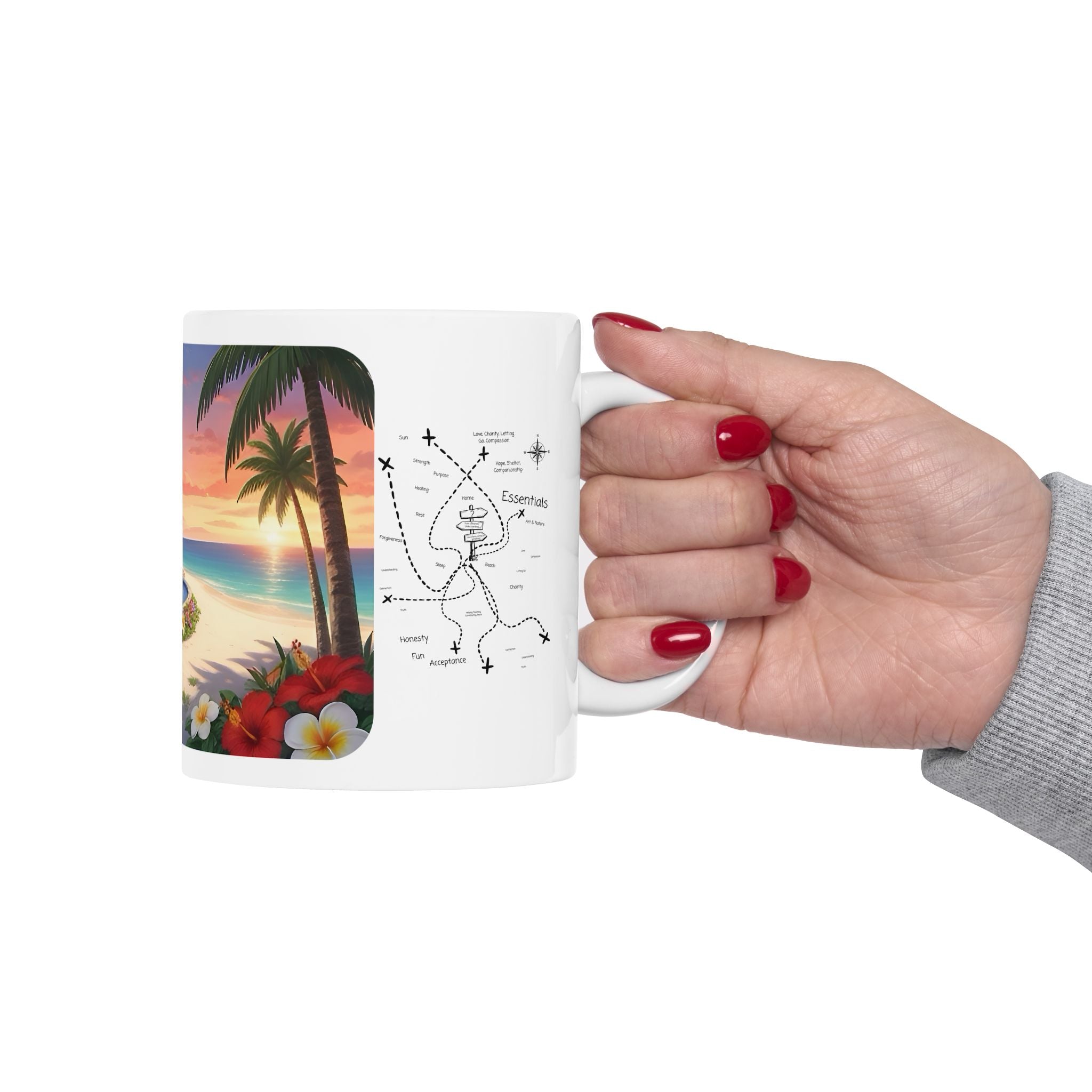 Cozy Architecture & Dreamy Landscapes #41 White Ceramic Mug – Homes Home Sweet Home Cup (11oz/15oz)
