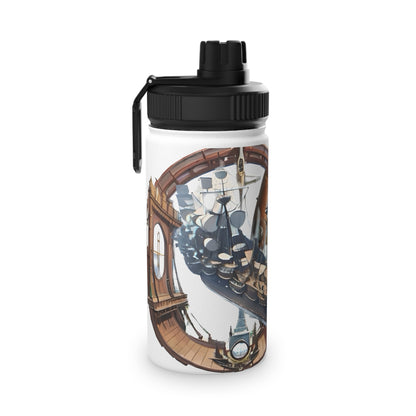 Nautical Helm Stainless Steel Water Bottle, Sports Lid