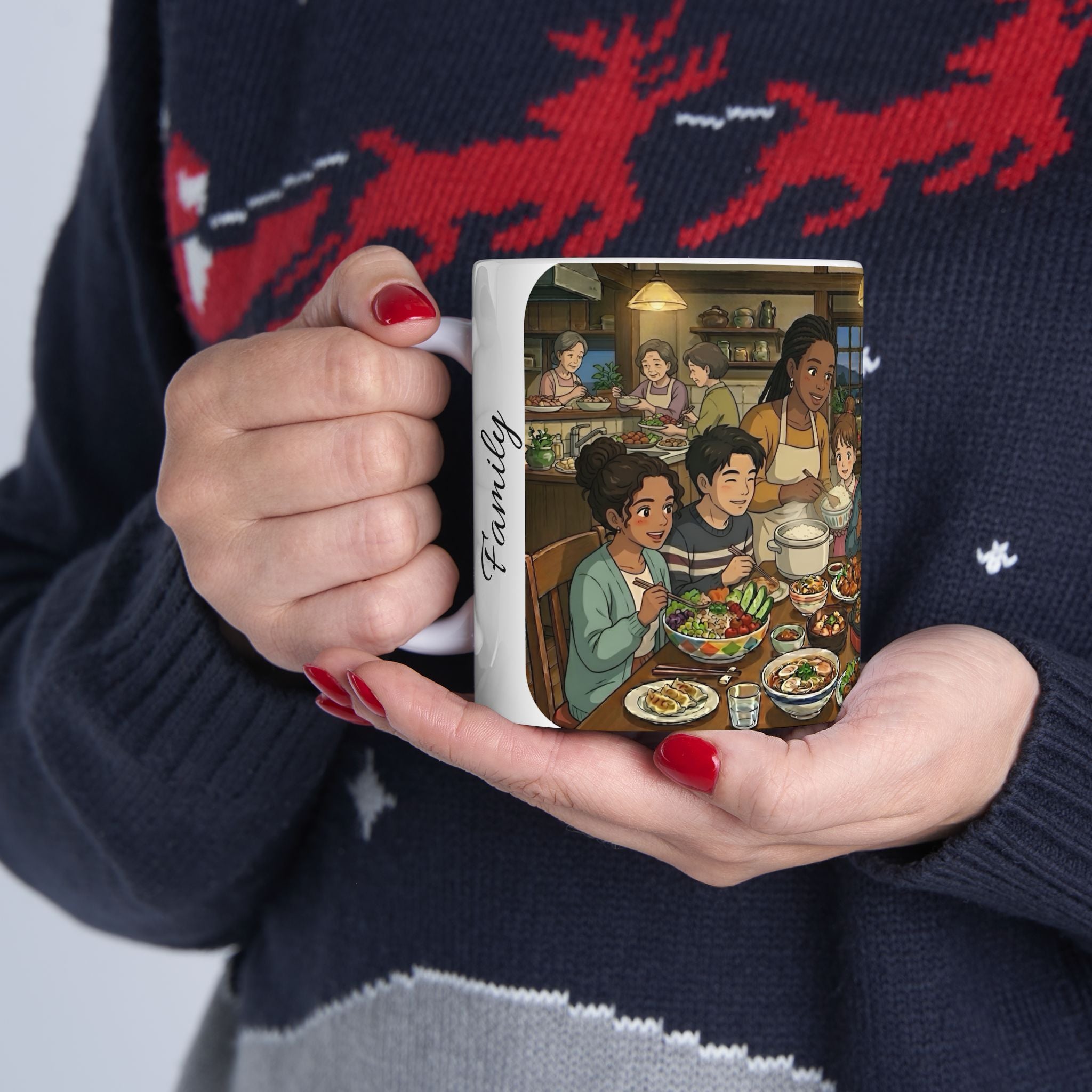 Family & Friends #2 Forever White Ceramic Mug — Cozy Feast Cup (11oz/15oz)