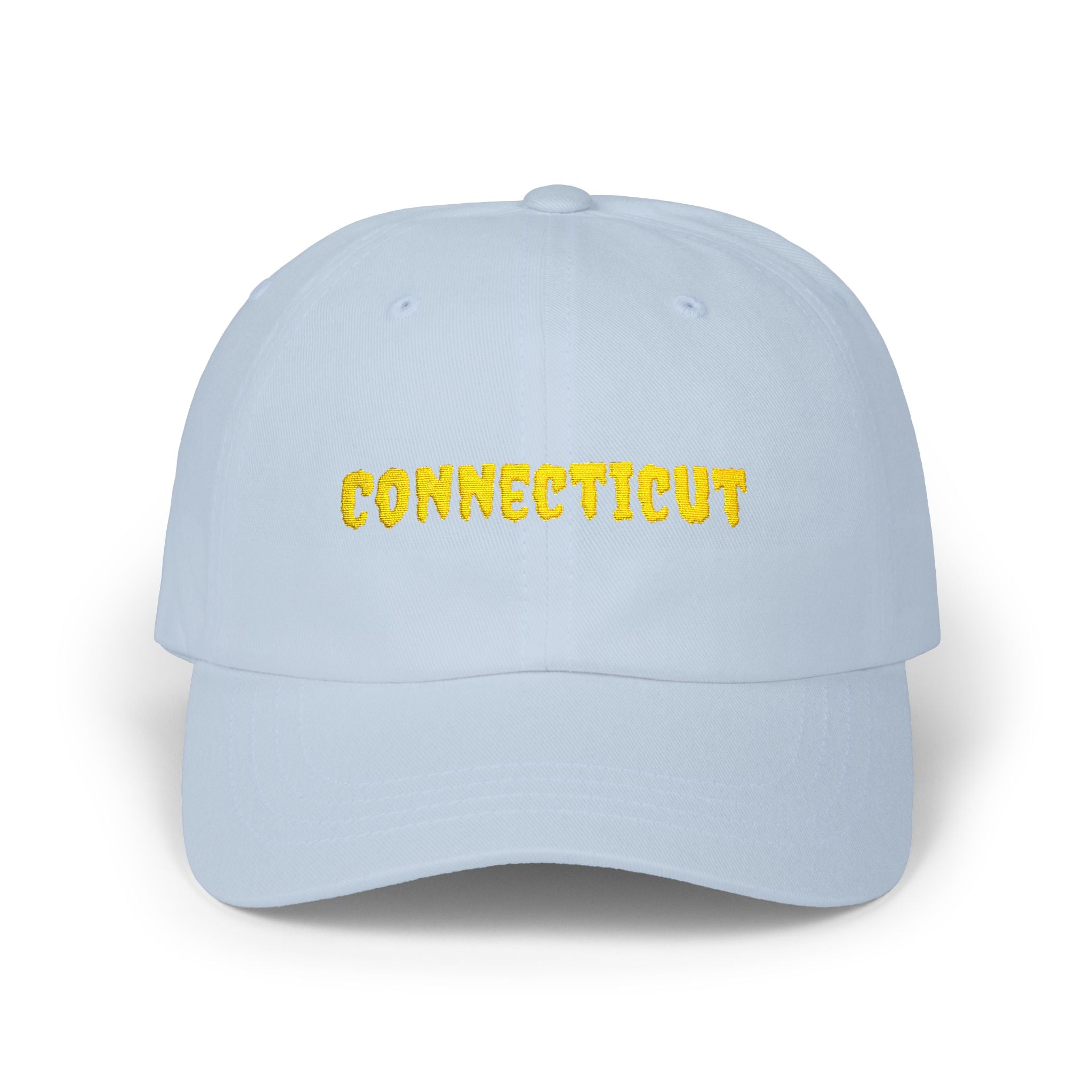 Connecticut United States of America Gold Embroidered Classic Dad Cap | CT 5th USA Baseball Hat