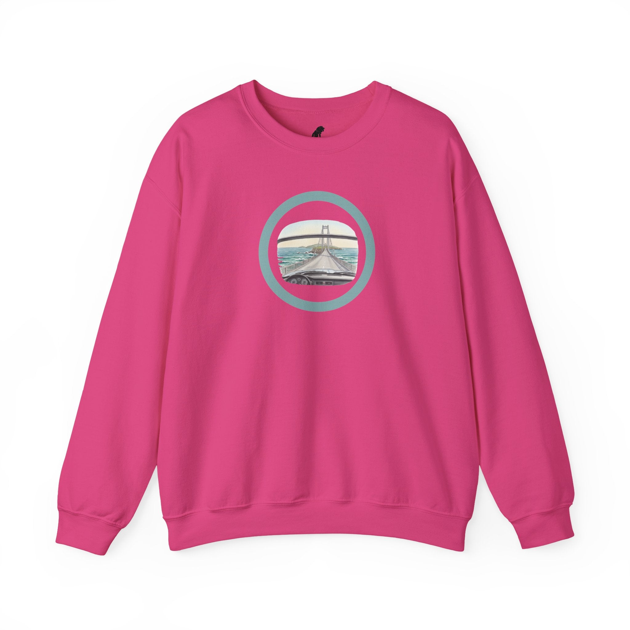 Coastal Bridge Drive Circle Crewneck Sweatshirt
