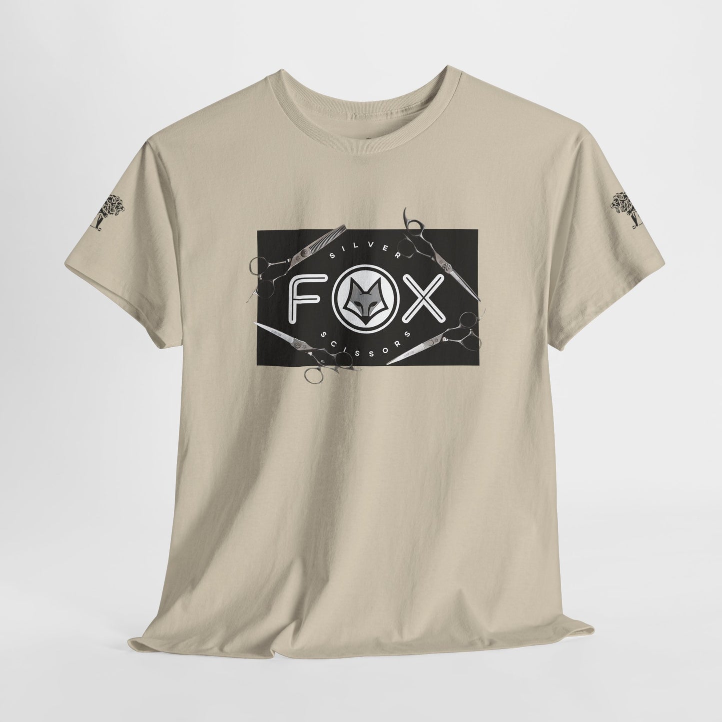 Silver Fox Scissors Unisex Heavy Cotton Tee