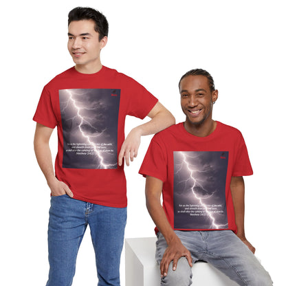 Lightning Style East West Unisex Heavy Cotton Tee