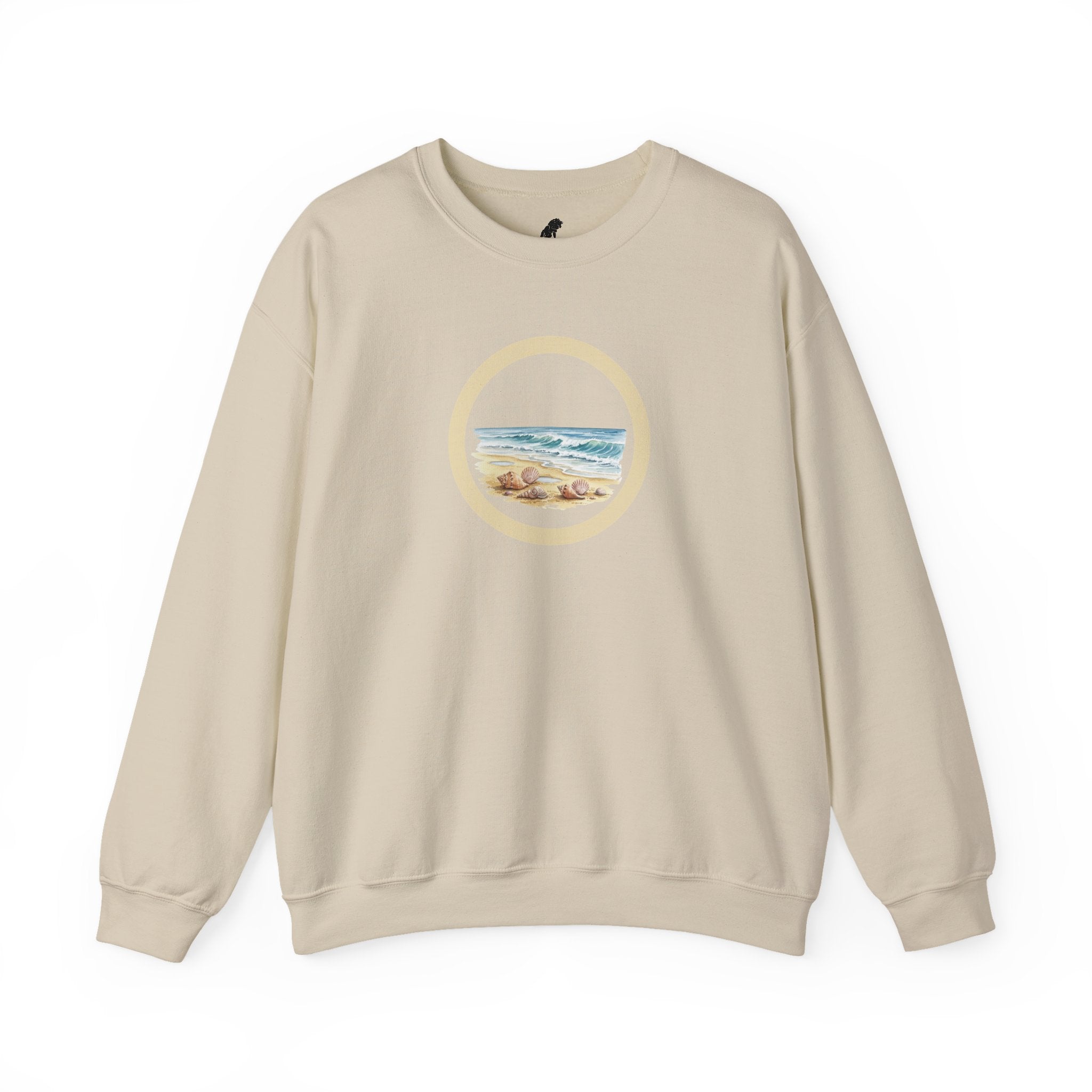 Beach Circle Crewneck Sweatshirt — Coastal Sunset Sweater