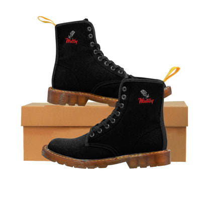 Men's Black Canvas Boots