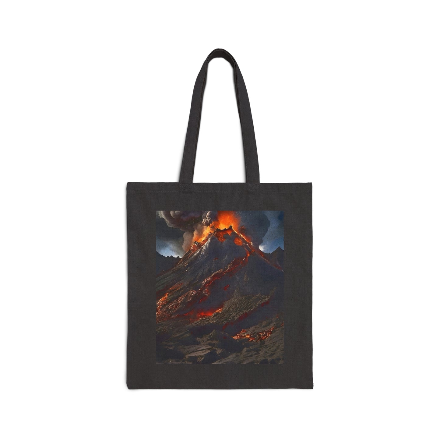 Volcano Cotton Canvas Tote Bag