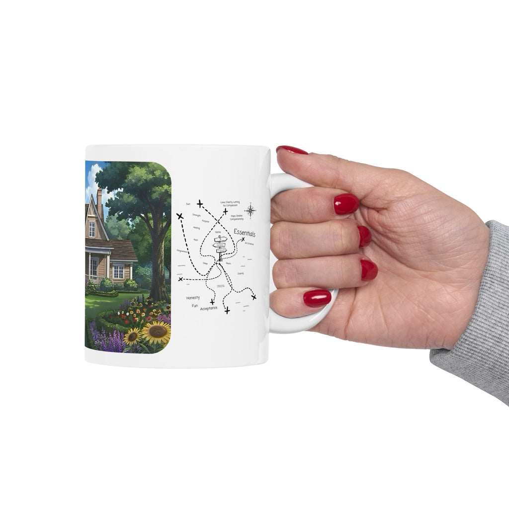 Cozy Architecture & Dreamy Landscapes #49 White Ceramic Mug – Homes Home Sweet Home Cup (11oz/15oz)